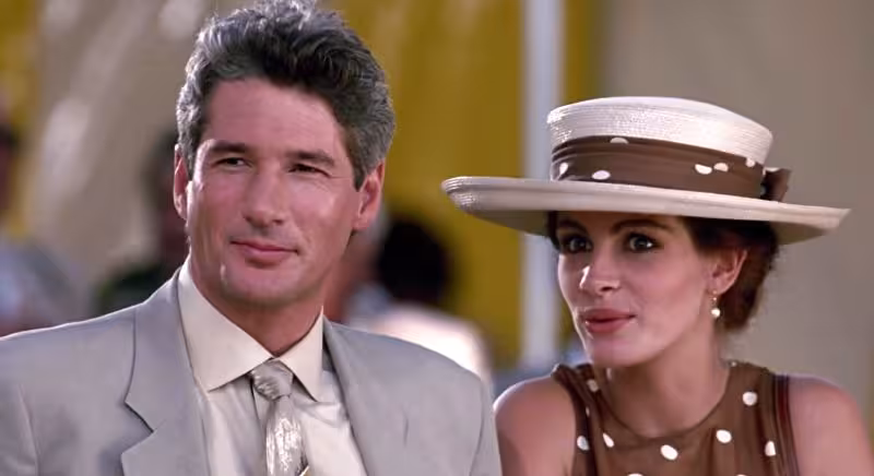 Richard Gere and Julia Roberts in Pretty Woman 1990